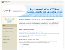 Tablet Screenshot of aanp.enpnetwork.com